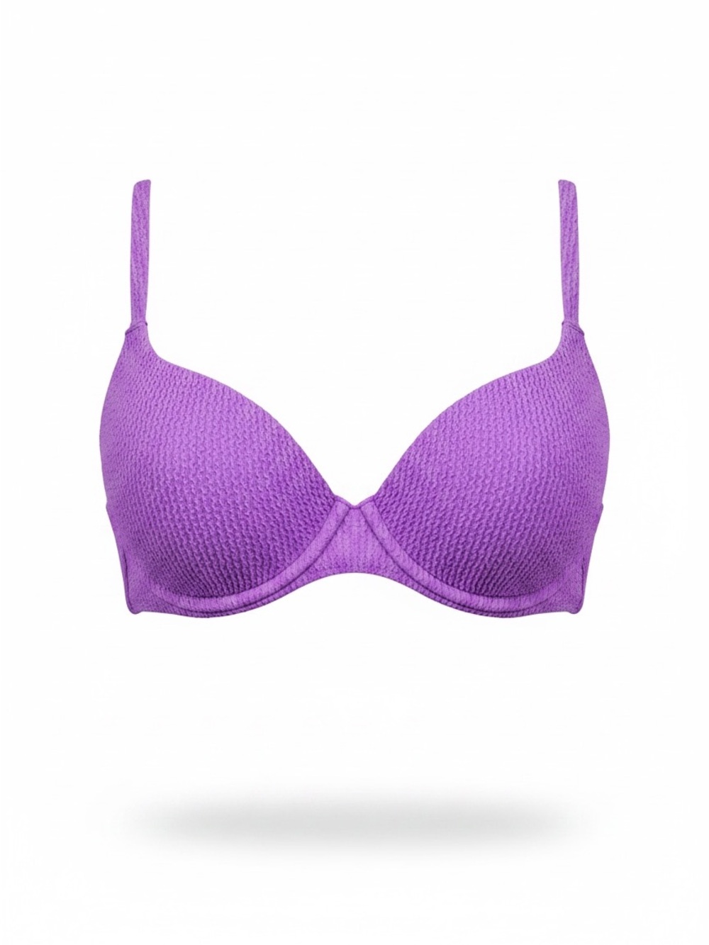 Wild Fable Purple Textured Bikini Top Size Small